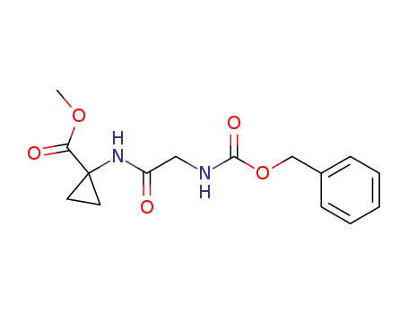 Cyclopropanecarboxylic acid,
1-[[[[(phenylmethoxy)carbonyl]amino]acetyl]amino]-, methyl ester
