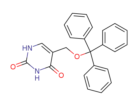 Molecular Structure of 53910-86-4 (5-(triphenylmethoxymethyl)uracil)