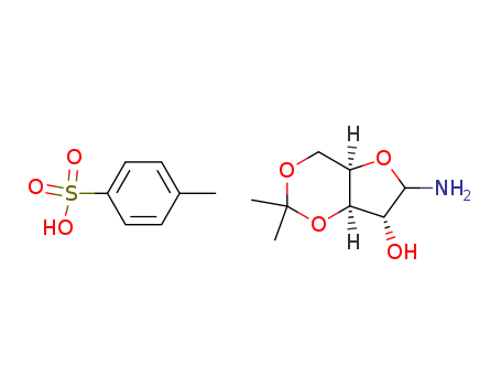 8-amino-3,3-dimethyl-2,4,7-trioxabicyclo[4.3.0]nonan-9-ol; 4-methylbenzenesulfonic acid cas  52485-57-1