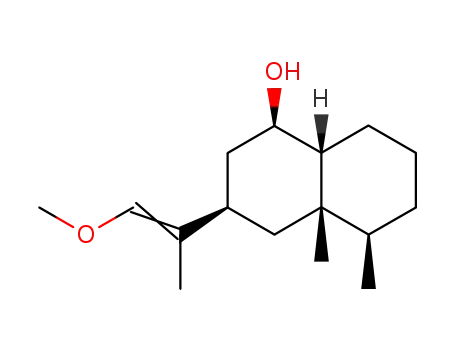 1,2,3,4,4a,5,6,7,8,8a-decahydro-6β-(2-methoxy-1-methylvinyl)-4β,4aβ-dimethyl-8aβ-naphthalen-8β-ol