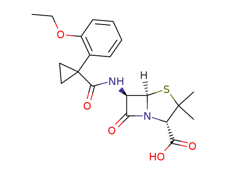 (2S,5R,6R)-6-{[1-(2-Ethoxy-phenyl)-cyclopropanecarbonyl]-amino}-3,3-dimethyl-7-oxo-4-thia-1-aza-bicyclo[3.2.0]heptane-2-carboxylic acid