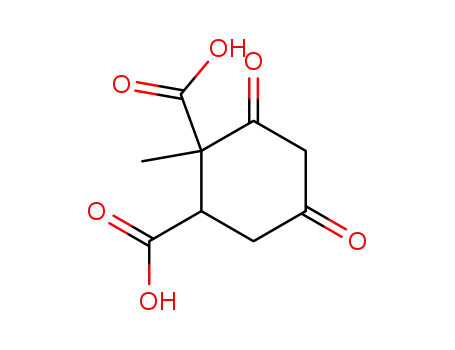 Molecular Structure of 89505-70-4 (1,2-Cyclohexanedicarboxylic acid, 1-methyl-4,6-dioxo-)