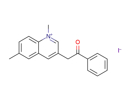 1,6-dimethyl-3-phenacylquinolinium iodide