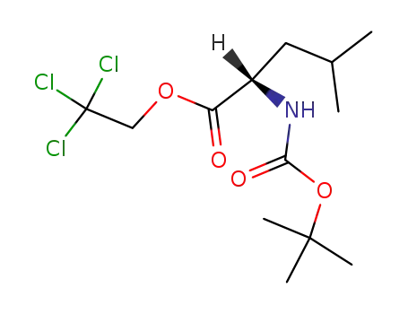 Molecular Structure of 162307-38-2 (N<sup>α</sup>-(tert-butoxycarbonyl)-L-leucine 2',2',2'-trichloroethyl ester)