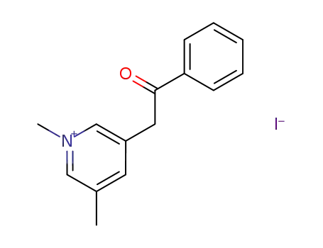 Molecular Structure of 74212-42-3 (1,5-dimethyl-3-phenacylpyridinium iodide)