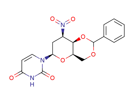 1-(4,6-O-benzylidene-2,3-dideoxy-3-nitro-β-D-lyxohexopyranosyl)uracil