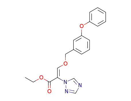 (Z)-3-(3-Phenoxy-benzyloxy)-2-[1,2,4]triazol-1-yl-acrylic acid ethyl ester