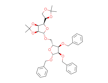 Benzyl-2,3-di-O-benzyl-5-O-(2,3:5,6-di-O-isopropyliden-α-D-mannofuranosyl)-β-D-ribofuranosid