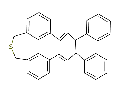 (10E,14E)-12,13-Diphenyl-3-thia-tricyclo[14.3.1.1<sup>5,9</sup>]henicosa-1<sup>(19)</sup>,5<sup>(21)</sup>,6,8,10,14,16<sup>(20)</sup>,17-octaene