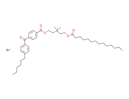 2-{[4-(4-hexylbenzoyl)benzoyl]oxy}-N,N-dimethyl-N-[2-(tetradecanoyloxy)ethyl]ethanaminium bromide