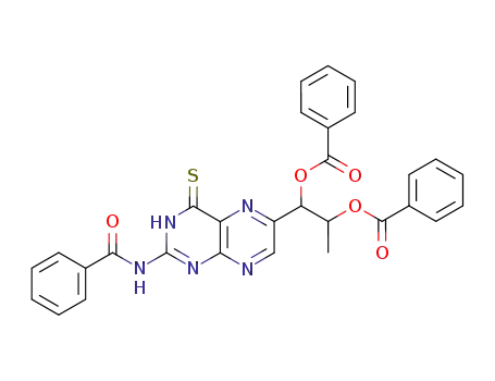 Molecular Structure of 94591-31-8 (2-N-Benzoyl-1',2'-di-O-benzoyl-4-thiobiopterin)