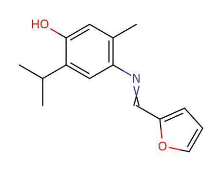 Phenol,4-[(2-furanylmethylene)amino]-5-methyl-2-(1-methylethyl)- cas  6325-46-8