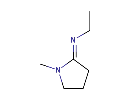 Molecular Structure of 81541-99-3 (Ethanamine, N-(1-methyl-2-pyrrolidinylidene)-)