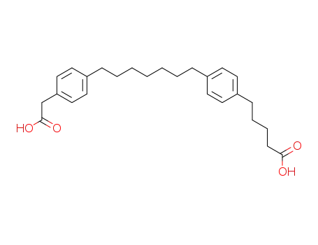 5-{4-[7-(4-Carboxymethyl-phenyl)-heptyl]-phenyl}-pentanoic acid