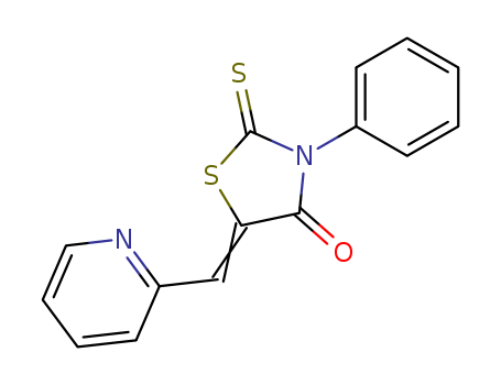 4-Thiazolidinone,3-phenyl-5-(2-pyridinylmethylene)-2-thioxo- cas  92427-59-3