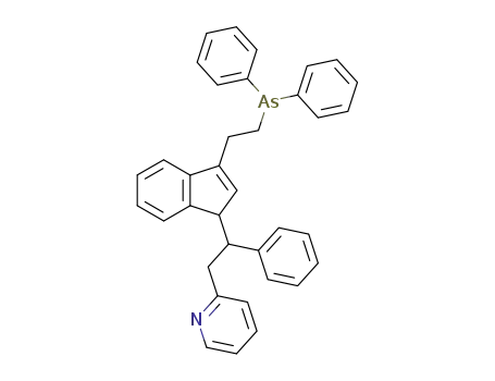 3-<2-(Diphenylarsino)ethyl>-1-<1-phenyl-2-(2-pyridinyl)ethyl>inden