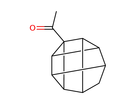 Molecular Structure of 80606-53-7 (Ethanone, 1-pentacyclo[4.3.0.02,5.03,8.04,7]non-4-yl- (9CI))
