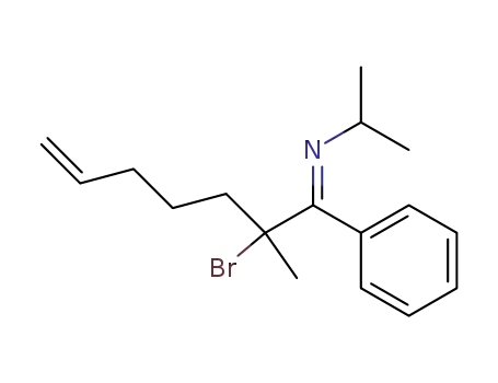 [2-Bromo-2-methyl-1-phenyl-hept-6-en-(E)-ylidene]-isopropyl-amine