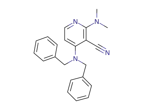 2-dimethylamino-3-cyano-4-dibenzylaminopyridine