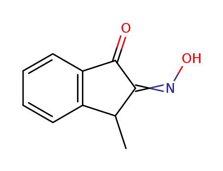 Molecular Structure of 24273-33-4 ((2Z)-3-methyl-1H-indene-1,2(3H)-dione 2-oxime)