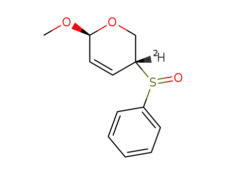 Methyl-2,3,4-tridesoxy-4-deuterio-4-phenylsulfinyl-β-L-glycero-pent-2-enopyranosid