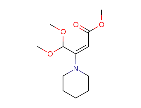 methyl (E)-4,4-dimethoxy-3-(N-piperidyl)but-2-enoate