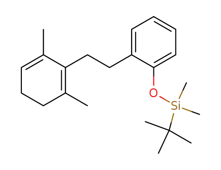 1-(tert-butyldimethylsilyloxy)-2-<2-(2,6-dimethyl-1,5-cyclohexadienyl)ethyl>benzene