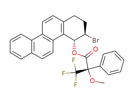 (+)-(3R,4R)-trans-3-bromo-4-(2-methoxy-2-phenyl-2-trifluoromethylacetoxy)-1,2,3,4-tetrahydrochrysene