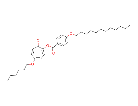 Benzoic acid, 4-(dodecyloxy)-,
4-(hexyloxy)-7-oxo-1,3,5-cycloheptatrien-1-yl ester