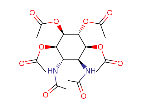 2,3-Diacetamido-1,4,5,6-tetra-O-acetyl-2,3-didesoxy-muco-inosit