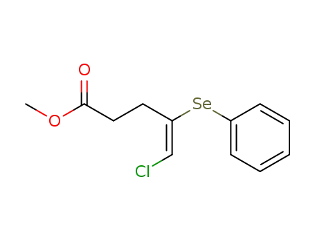 (E)-methyl-5-chloro-4-phenylselenopent-4-enoate