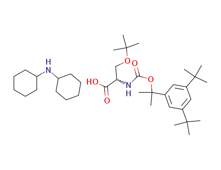 L-Serine,
N-[[1-[3,5-bis(1,1-dimethylethyl)phenyl]-1-methylethoxy]carbonyl]-O-(1,1
-dimethylethyl)-, compd. with N-cyclohexylcyclohexanamine (1:1)