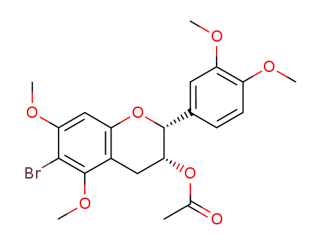 (-)-(2R,3R)-3-O-acetyl-6-bromo-3',4',5,7-tetra-O-methylepicatechin