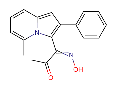 5-methyl-3-(2-oxopropanohydroximoyl)-2-phenylindolizine