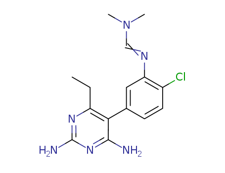 2,4-DIAMINO-6-ETHYL-5-(4-CHLORO-3-DIMETHYLFORMAMIDINOPHENYL)PYRIMIDINE