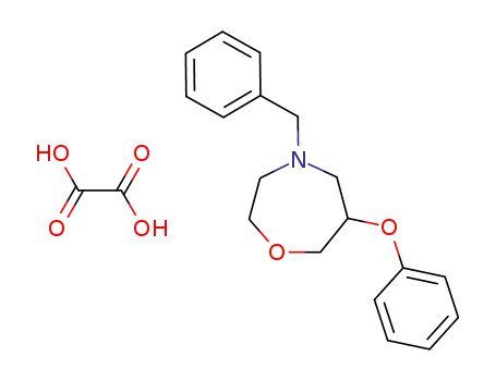 1,4-Oxazepine, hexahydro-6-phenoxy-4-(phenylmethyl)-, ethanedioate
(1:1)