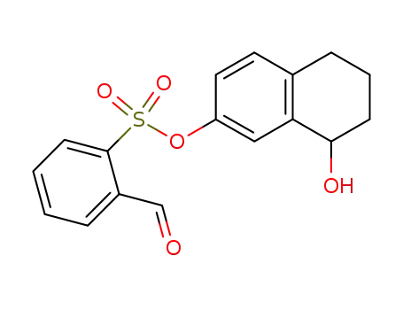 Benzenesulfonic acid, 2-formyl-,
5,6,7,8-tetrahydro-8-hydroxy-2-naphthalenyl ester