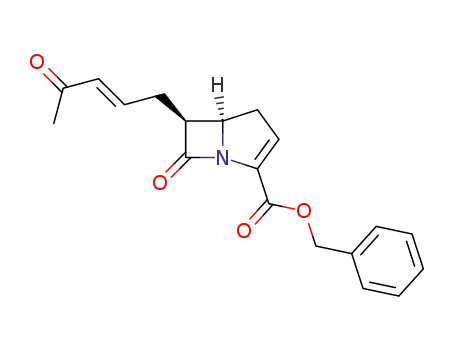 benzyl (5RS,6SR)-6-<(E)-4-oxopent-2-enyl>-7-oxo-1-azabicyclo<3.2.0>hept-2-ene-2-carboxylate