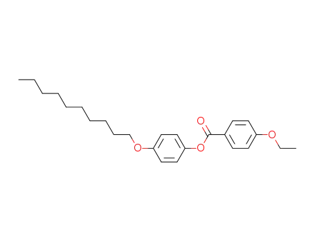 Molecular Structure of 61313-93-7 (Benzoic acid, 4-ethoxy-, 4-(decyloxy)phenyl ester)