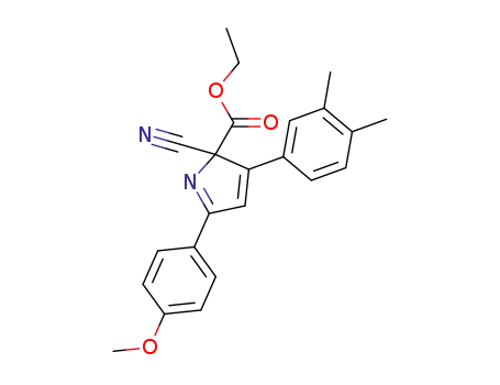 2H-Pyrrole-2-carboxylic acid,
2-cyano-3-(3,4-dimethylphenyl)-5-(4-methoxyphenyl)-, ethyl ester
