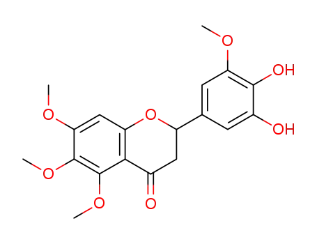 4H-1-Benzopyran-4-one,
2-(3,4-dihydroxy-5-methoxyphenyl)-2,3-dihydro-5,6,7-trimethoxy-