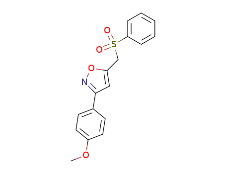 3-(4-Methoxyphenyl)-5-[(phenylsulfonyl)methyl]isoxazole