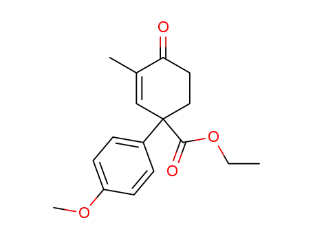 2-Cyclohexene-1-carboxylic acid, 1-(4-methoxyphenyl)-3-methyl-4-oxo-,
ethyl ester