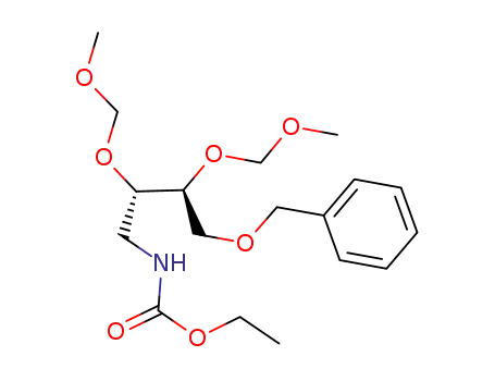 (-)-(2S,3S) ethyl 1-amino-4-benzyloxy-2,3-bis(methoxymethoxy)butane-N-carboxylate