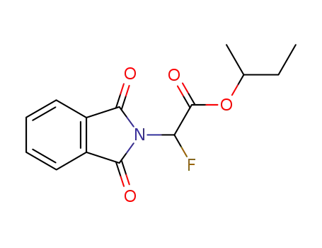 Molecular Structure of 114499-86-4 (s-butyl fluoro(phthalimido)acetate)