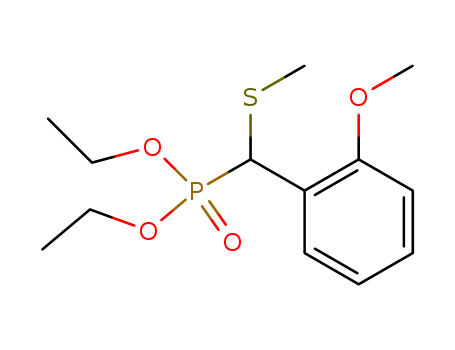 Phosphonic acid, [(2-methoxyphenyl)(methylthio)methyl]-, diethyl ester