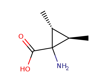 Molecular Structure of 116498-06-7 (Cyclopropanecarboxylic acid, 1-amino-2,3-dimethyl- (9CI))