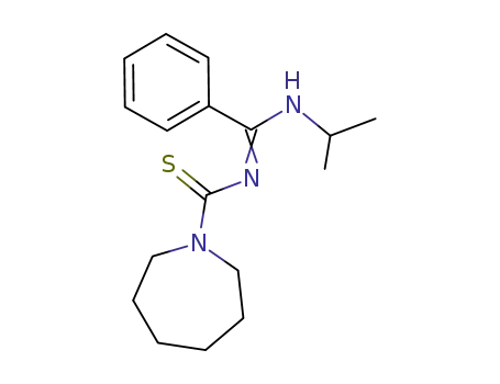 1H-Azepine-1-carbothioamide,
hexahydro-N-[[(1-methylethyl)amino]phenylmethylene]-