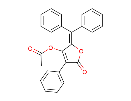 Molecular Structure of 100074-86-0 (4-acetoxy-5-diphenylmethylene-3-phenylfuran-2(5H)-one)