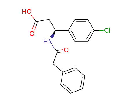 (S)-β-(N-phenylacetylamino)-β-(4-chlorophenyl)propionic acid